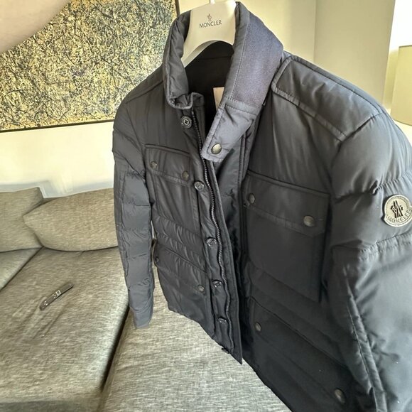 MONCLER LAGGINHORN FIELD JACKET (NAVY) Size 2 Men's - Picture 5 of 11